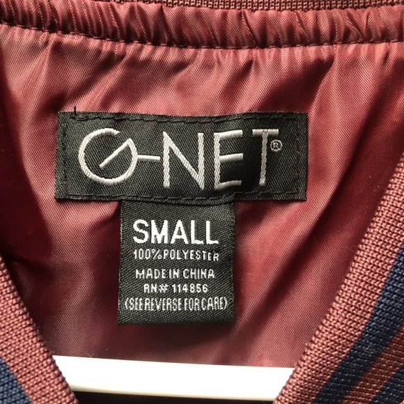 Mens Small Jacket Ball Jacket G-Net Jacket Windbreaker Striped Baseball Jacket - Picture 5 of 8